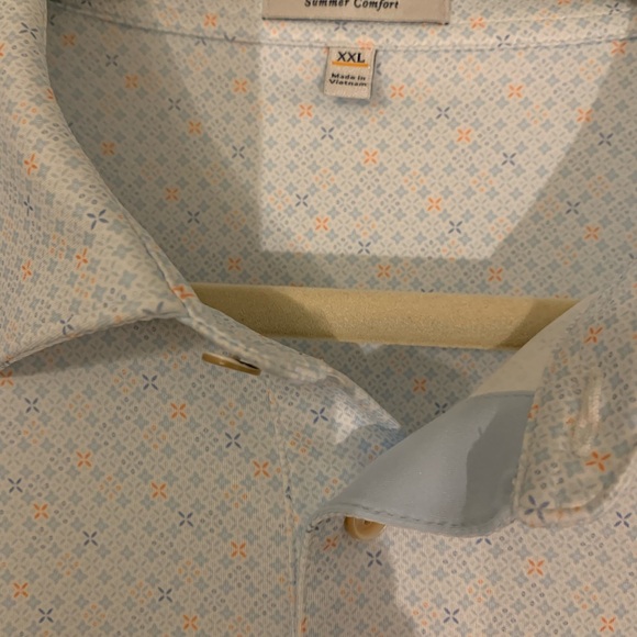 Peter Millar Baby Blue With Corral Accents. Dri Fit Golf Polo Size XXL - Picture 4 of 7